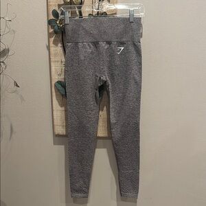 Gymshark Vital Seamless Gray Leggings with Tapered Design size small pre owned